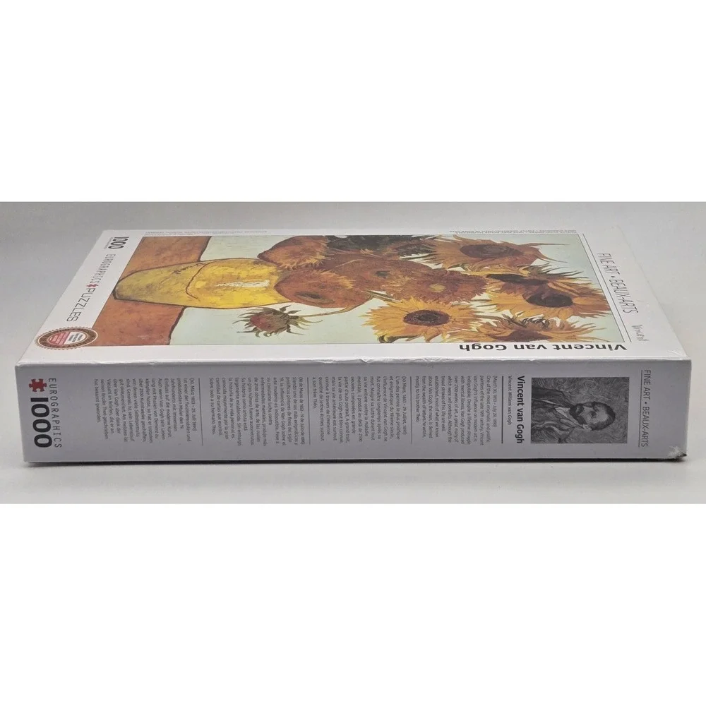 Eurographics Van Gogh Twelve Sunflowers Detail 1000‎ Piece Jigsaw Puzzle Art New